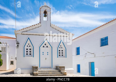 Kirche von Agia Varvara in Chora Stadt auf Andros, Kykladen, Griechenland Stockfoto