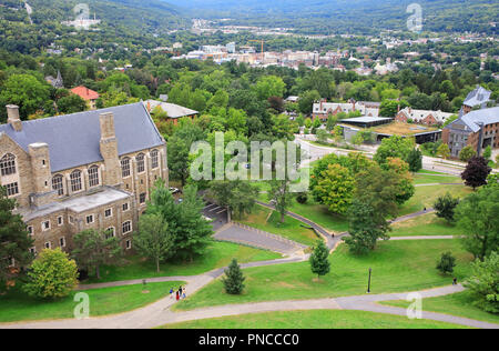 Die Aussicht von der Cornell University Campus. Ithaka. New York, USA Stockfoto