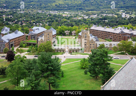 Die Aussicht von der Cornell University Campus. Ithaka. New York, USA Stockfoto