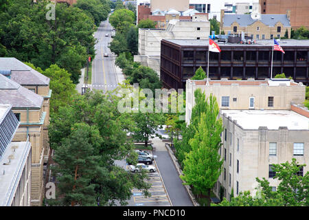 Die Aussicht von der Cornell University Campus. Ithaka. New York, USA Stockfoto