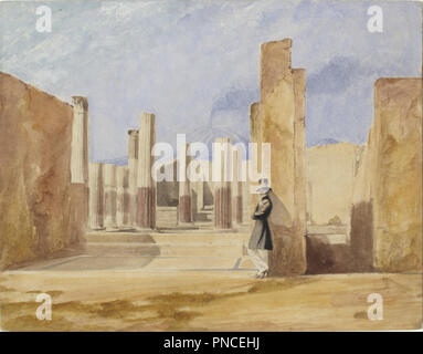 Haus der Sallust, Pompeji. Datum/Zeitraum: 1846. Gesalzene Papier Drucken mit Farbe. Breite: 21,6 cm. Höhe: 16,8 cm (Bild). Autor: Pfr. Calvert Richard Jones, Jr. Stockfoto