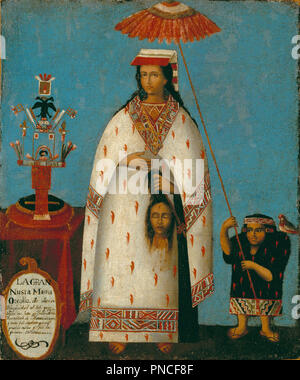 Inca Princess - La Gran Ñusta Mama Occollo. Datum/Zeitraum: Anfang 1800. Malerei. Öl auf Leinwand. Höhe: 458.80 mm (18.06 in); Breite: 377.82 mm (14,87 in). Thema: PERU. Anonym. Stockfoto