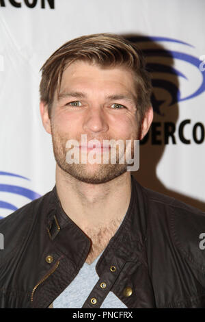 Liam mcintyre Förderung DC's Suicide Squad Hölle am Tag 1 der WonderCon Anaheim 2018 zu zahlen. Statt im Anaheim Convention Center in Anaheim, CA. 23. März 2018. Foto: Richard Chavez/PictureLux Stockfoto