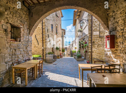 Torre del Colle, einem kleinen Dorf in der Nähe von Bevagna, Provinz Perugia, in der Region Umbrien in Italien. Stockfoto