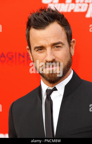 Justin Theroux bei der Premiere von lionsgate's "Der Spion, der entleerte mich' im Fox Village Theater in Westwood, CA, 25. Juli 2018 statt. Foto von Joseph Martinez/PictureLux Stockfoto