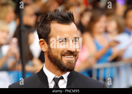 Justin Theroux bei der Premiere von lionsgate's "Der Spion, der entleerte mich' im Fox Village Theater in Westwood, CA, 25. Juli 2018 statt. Foto von Joseph Martinez/PictureLux Stockfoto
