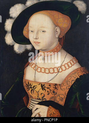 Bildnis einer Dame. Datum/Zeit: Ca. 1530. Malerei. Öl auf Leinwand. Höhe: 69,2 cm (27,2 in); Breite: 52,5 cm (20,6 in). Autor: Hans Baldung. Baldung (Baldung Grien), Hans. Stockfoto