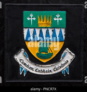County Kerry, Republik von Irland - 17. August 2018: Das Wappen der Grafschaft Kerry in der Republik Irland. Stockfoto