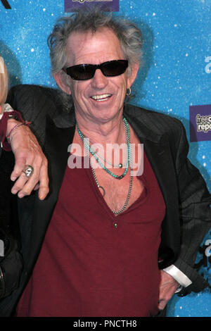 Keith Richards an der Spike TV Scream 2009. Ankunft im Griechischen Theater in Los Angeles, CA. 17. Oktober 2009. Foto: Richard Chavez/PictureLux 10/17/2009 Datei Referenz # RichardsK02 101709 RAC nur für redaktionelle Verwendung - Alle Rechte vorbehalten Stockfoto