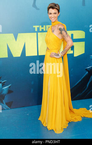 Ruby Rose bei der Premiere von Warner Bros.'' Das Meg' an der TCL Chinese Theatre in Hollywood, CA, 6. August 2018 statt. Foto von Joseph Martinez/PictureLux Stockfoto