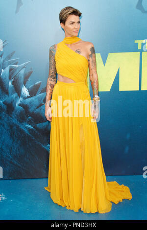 Ruby Rose bei der Premiere von Warner Bros.'' Das Meg' an der TCL Chinese Theatre in Hollywood, CA, 6. August 2018 statt. Foto von Joseph Martinez/PictureLux Stockfoto