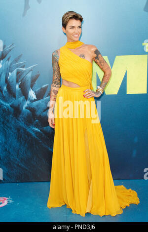 Ruby Rose bei der Premiere von Warner Bros.'' Das Meg' an der TCL Chinese Theatre in Hollywood, CA, 6. August 2018 statt. Foto von Joseph Martinez/PictureLux Stockfoto