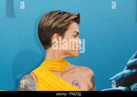 Ruby Rose bei der Premiere von Warner Bros.'' Das Meg' an der TCL Chinese Theatre in Hollywood, CA, 6. August 2018 statt. Foto von Joseph Martinez/PictureLux Stockfoto