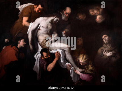 Die Ekstase der Hl. Franziskus von Luca Giordano (1634-1705), Öl auf Leinwand, 1665 Stockfoto