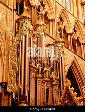1970 Pfeifen der Orgel der Westminster Abbey in London ENGLAND UNITED KINGDOM - km 2913 PHT 001 HARS VEREINIGTES KÖNIGREICH Stockfoto