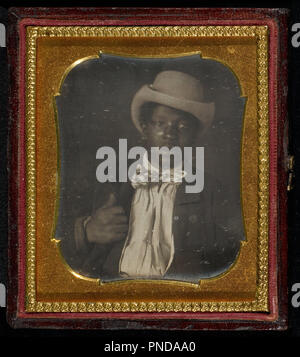 Gentleman Caller. Datum/Zeit: Ca. 1856. Foto. Daguerreotypie (Cased-Objekt). Autor: Unbekannt. Stockfoto