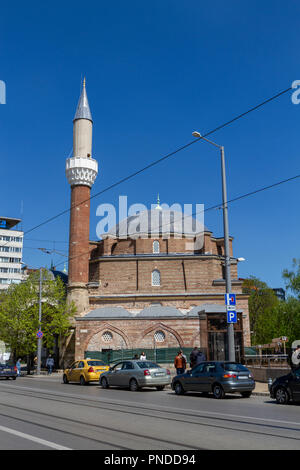 Der Sofia Central Moschee (Banya Bashi Moschee), Sofia, Bulgarien. Stockfoto