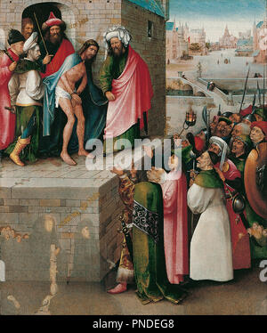 Ecce Homo. Datum/Zeitraum: Zwischen 1480 und 1490. Malerei. Öl und Tempera auf Eiche. Höhe: 71 cm (27.9 in); Breite: 61 cm (24 in). Autor: Hieronymus Bosch. Bosch, Hieronymus. Stockfoto