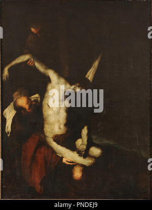 El descendimiento de la Cruz. Datum/Zeit: Ca. 1659. Malerei. Öl auf Leinwand. Höhe: 229 cm (90.1 in); Breite: 173 cm (68,1 in). Autor: Luca Giordano. GIORDANO, Luca. RIBERA,: MORALES DE. Stockfoto