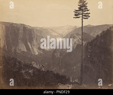 Yosemite Valley von den besten Überblick. Datum/Zeitraum: 1866. Drucken. Eiklar Silber. Höhe: 410 mm (16.14 in); Breite: 522 mm (20,55 in). Autor: Carleton Watkins. Carleton Emmons Watkins. Stockfoto