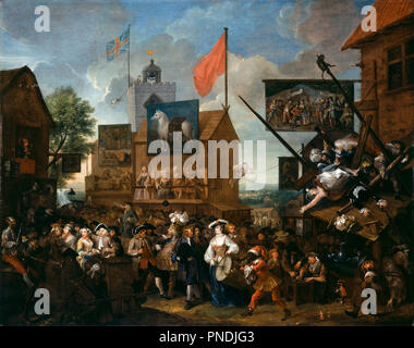 Southwark Fair. Datum/Zeitraum: 1733. Malerei. Öl auf Leinwand. Breite: 151,1 cm. Höhe: 120,7 cm. Autor: William Hogarth. HOGARTH, William. Stockfoto