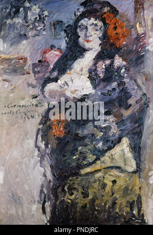 Carmencita, Portrait von Charlotte Berend-Corinth in Spanisch Kleid. Datum/Zeitraum: 1924. Malerei. Öl auf Leinwand. Breite: 90 cm. Höhe: 130 cm (komplett). Autor: Lovis Corinth. CORINTH, lovis. Stockfoto