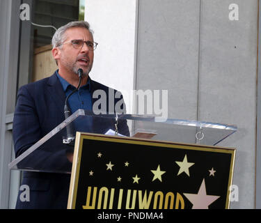 Jennifer Garner Star Zeremonie auf dem Hollywood Walk of Fame am 20. August 2018 in Los Angeles, CA Mit: Steve Carell, Wo: Los Angeles, California, United States Wann: 20 Aug 2018 Quelle: Nicky Nelson/WENN.com Stockfoto