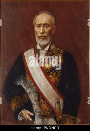 Portrait von terajima Munenori. Datum/Zeitraum: 1900 (Meiji 33). Malerei. Öl auf Leinwand. Höhe: 1.093 mm (43.03 in); Breite: 789 mm (31.06 in). Autor: KURODA SEIKI. Stockfoto