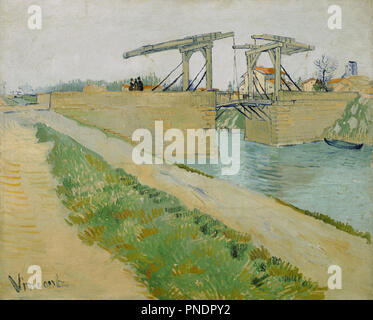 De Brug van Langlois/Die Langlois Brücke. Datum/Zeit: 1888. Malerei. Öl auf Leinwand. Höhe: 59,5 cm (23.4 in); Breite: 74 cm (29.1 in). Autor: VINCENT VAN GOGH. VAN GOGH, Vincent. Stockfoto