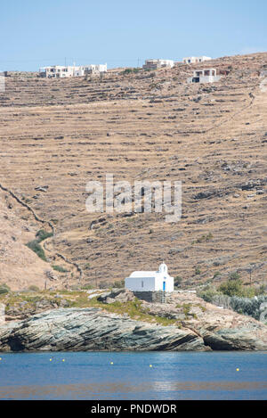 Orthodoxe Kirche in Kea Insel, Griechenland Stockfoto