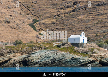 Orthodoxe Kirche in Kea Insel, Griechenland Stockfoto