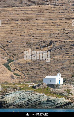 Orthodoxe Kirche in Kea Insel, Griechenland Stockfoto