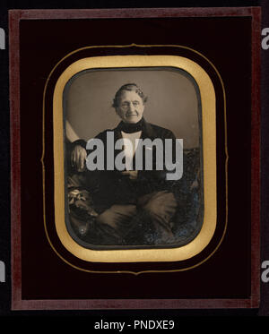 Selbstportrait. Datum/Zeitraum: 1850. Foto. Daguerreotypie (Cased-Objekt). Autor: Jean-Gabriel Eynard. Stockfoto