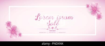 Schöne abstrakte soziale Medien Verkauf Banner Vector Template Design Stock Vektor