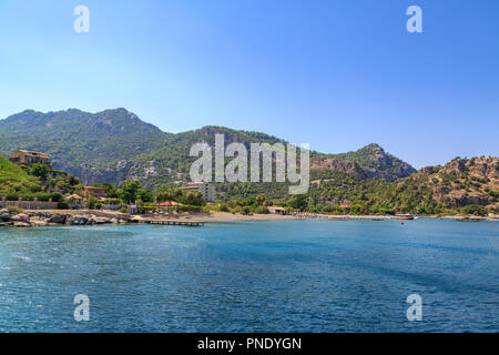 Kumlubuk (Sandy Bay) Strand in der Nähe von Sidari in Marmaris, Türkei Stockfoto