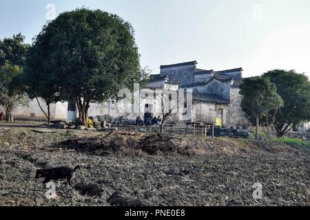 Xidi, einem kleinen alten Dorf in der Provinz Anhui in China in der Nähe des gelben Berge. Stockfoto