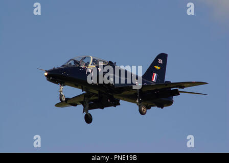 BAE Hawk T1 XX301, Landung im RAF Valley, Stockfoto