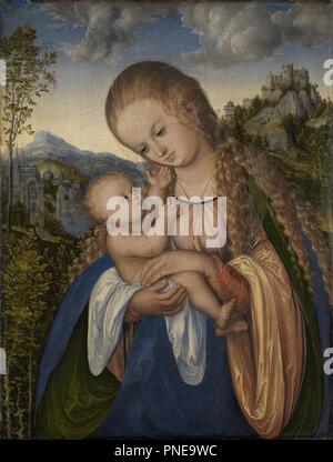 Madonna und Kind. Datum/Zeit: Ca. 1518. Tempera und Öl auf Kalk. Höhe: 40,9 cm (16,1 in); Breite: 31,4 cm (12,3 in). Autor: Cranach d.Ä., Lucas. Stockfoto