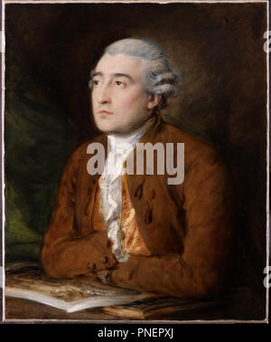 Philippe Jacques de Loutherbourg. Datum/Zeit: Ca. 1777-78. Malerei. Öl auf Leinwand Öl. Höhe: 765 mm (30.11 in); Breite: 632 mm (24,88 in). Autor: Thomas Gainsborough. Stockfoto