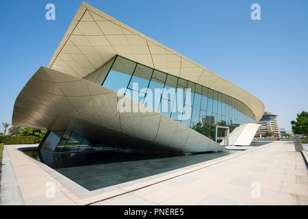 Moderne Etihad Museum, ein Museum der VAE, Dubai, Vereinigte Arabische Emirate. Stockfoto