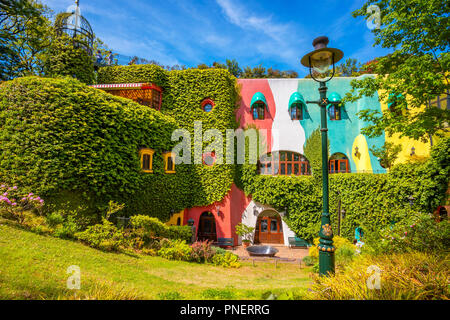 Tokyo, Japan - 29. April 2018: Ghibli Museum ist ein Ort, der die Arbeit der Japanischen Animation Studio Ghibli zeigt, Funktionen von Kinder-, Technologie- und f Stockfoto