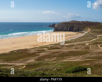 Pen-Hat Cove und Toulinguet Point, Halbinsel Crozon, Frankreich Stockfoto