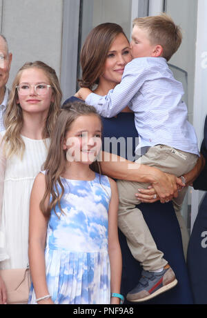 Jennifer Garner geehrt mit Stern auf dem Hollywood Walk of Fame mit: Jennifer Garner, Samuel Garner Affleck, William John Garner, Seraphina Rose Elizabeth Affleck, Violet Affleck Wo: Hollywood, California, United States Wann: 20 Aug 2018 Quelle: FayesVision/WENN.com Stockfoto