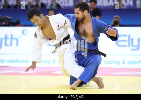 Baku, Aserbaidschan. 20 Sep, 2018. Naohisa Takato (JPN), 20. September 2018 - Judo: World Judo Meisterschaften Baku's 2018 Männer -60 kg Finale von nationalen Gymnastik Arena in Baku, Aserbaidschan. Credit: Sho Tamura/LBA SPORT/Alamy leben Nachrichten Stockfoto