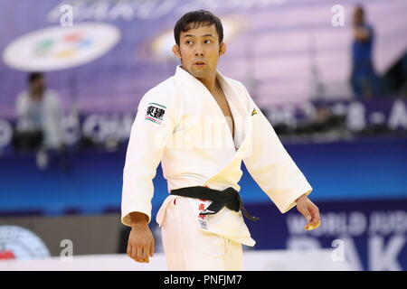 Baku, Aserbaidschan. 20 Sep, 2018. Naohisa Takato (JPN), 20. September 2018 - Judo: World Judo Meisterschaften Baku's 2018 Männer -60 kg Finale von nationalen Gymnastik Arena in Baku, Aserbaidschan. Credit: Sho Tamura/LBA SPORT/Alamy leben Nachrichten Stockfoto