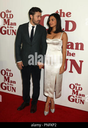 New York City, New York, USA. 20 Sep, 2018. Schauspieler Casey Affleck und seine Freundin FLORIANA LIMA der New York Premiere von "Der alte Mann und das Gewehr" an der Pariser Theater besuchen. Credit: Nancy Kaszerman/ZUMA Draht/Alamy leben Nachrichten Stockfoto
