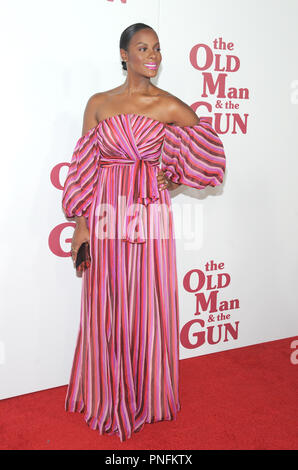 Brooklyn, NY, USA. 20 Sep, 2018. Tika Sumpter besucht die New York Premiere für "Der alte Mann und das Gewehr" am 20. September 2018 auf dem Pariser Theater in New York City. Quelle: John Palmer/Medien Punch/Alamy leben Nachrichten Stockfoto