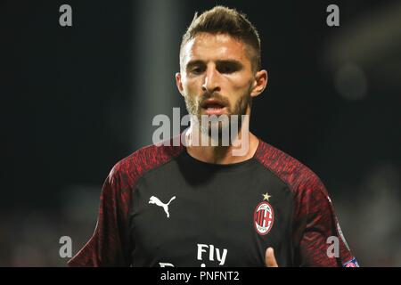 Dudelange, Luxemburg. Sept 2018 20. Fabio Borini (AC Mailand) während der UEFA Europa League, Gruppe F Fußballspiel zwischen F91 Dudelange und AC Mailand am 20. September 2018 Josy Barthel Stadion in Dudelange, Luxemburg - Foto Laurent Lairys/DPPI Credit: Laurent Lairys/Agence Locevaphotos/Alamy leben Nachrichten Stockfoto