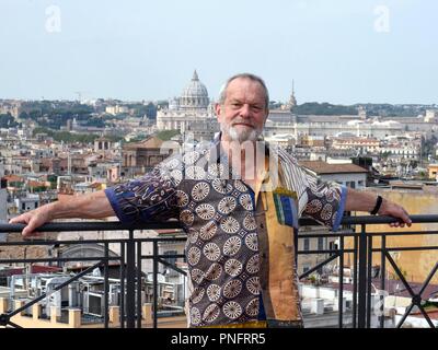 Italien, Rom, 21. September 2018: dirctor Terry Gilliam besucht das fotoshooting der Film "Der Mann, der getötet Don Quixote" Foto © Fabio Mazzarella/Sintesi/Alamy leben Nachrichten Stockfoto