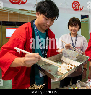 Italien Turin, Lingotto 21 September 2018 Terra Madre - Salone del Gusto - Japan Credit: Wirklich Easy Star/Alamy Live News Stand Stockfoto